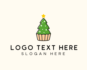 Dessert - Christmas Tree Cake logo design