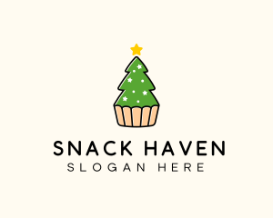 Christmas Tree Cake  logo design