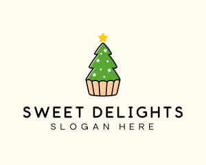 Christmas Tree Cake  logo design