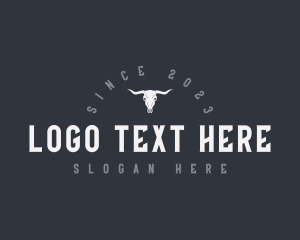 Goth - Western Bull Pub logo design