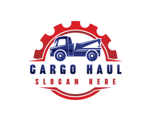 Tow Truck Transportation logo design