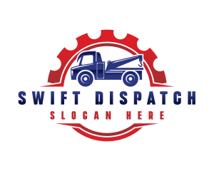 Tow Truck Transportation logo design