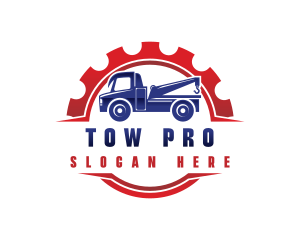 Tow Truck Transportation logo design