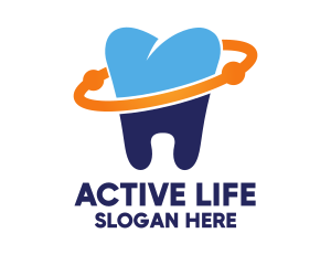 Orthodontist - Dental Planet Clean Tooth logo design
