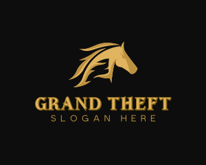 Stallion Horse Equine Stable Logo