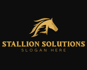 Stallion - Stallion Horse Equine Stable logo design