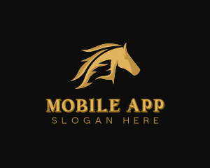 Wild Horse - Stallion Horse Equine Stable logo design