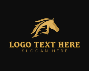 Stallion Horse Equine Stable Logo