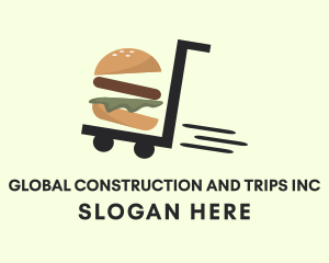 Hamburger Food Delivery Logo