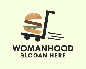 Hamburger Food Delivery Logo