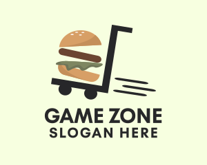 Street Food - Hamburger Food Delivery logo design