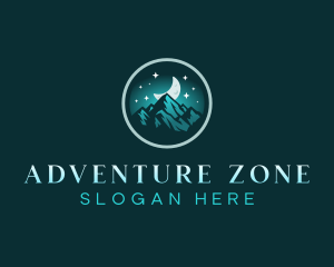 Moon Mountain Adventure logo design