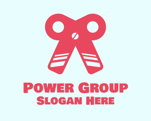 Pink Ribbon Scissors Logo