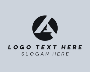 Online - Modern Geometric Letter A logo design