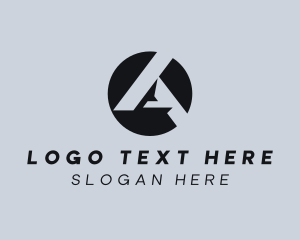 Modern Geometric Letter A Logo