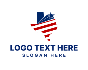 Government - Political Texas Map logo design