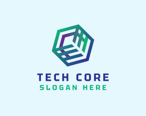 Professional Tech Cube logo design