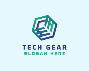 Professional Tech Cube logo design