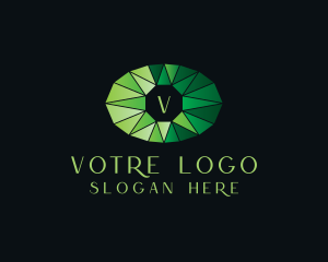 Precious Jewelry Emerald Gemstone   logo design
