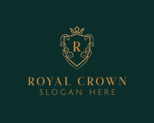 Gold Royal Academy logo design