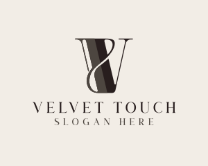 Feminine Stylish Boutique Letter V logo design