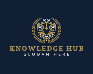 Writing University Education logo design