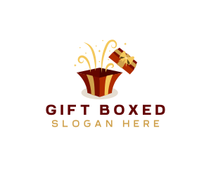 Gift Box Present logo design