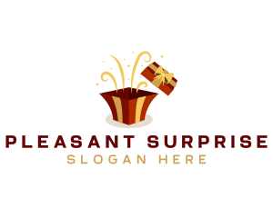 Surprise - Gift Box Present logo design