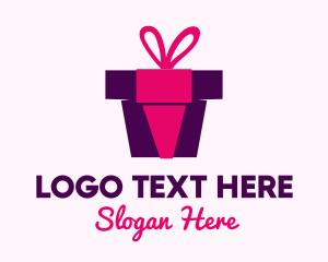 Party - Gift Box Present logo design