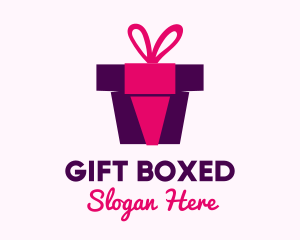 Gift Box Present  logo design