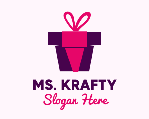 Merry - Gift Box Present logo design