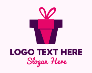 Gift Shop - Gift Box Present logo design