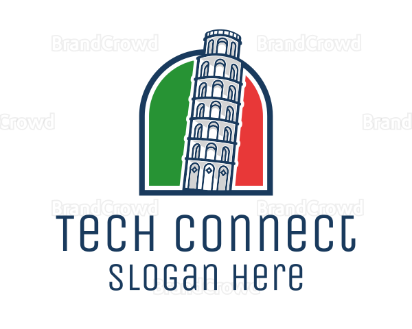 Italy Pisa Tower Logo