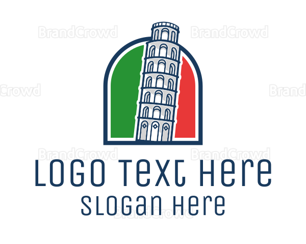 Italy Pisa Tower Logo