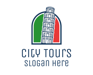 Sightseeing - Italy Pisa Tower logo design