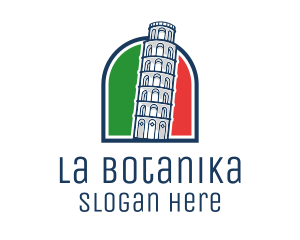 Sightseeing - Italy Pisa Tower logo design