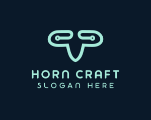 Horns - Circuit Horns Antlers logo design