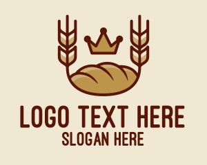 King - Wheat Bread Loaf logo design
