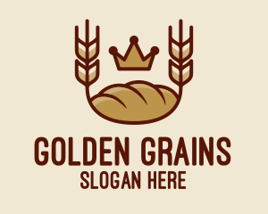 Grains - Wheat Bread Loaf logo design