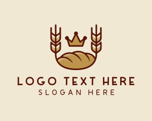 Wheat Bread Loaf  logo design