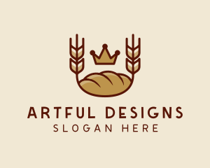 Wheat Bread Loaf  logo design