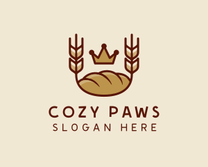 Wheat Bread Loaf  logo design