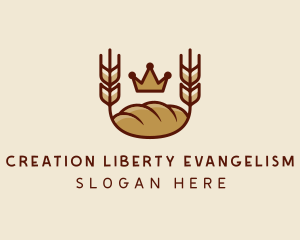 Wheat Bread Loaf  logo design