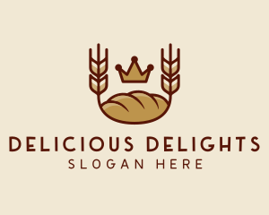 Wheat Bread Loaf  logo design