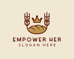 Wheat Bread Loaf  logo design