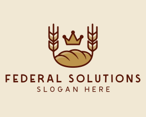 Wheat Bread Loaf  logo design