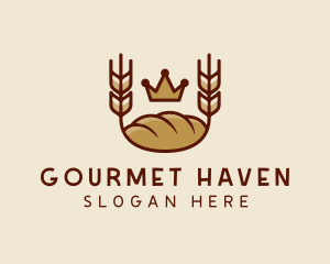 Wheat Bread Loaf  logo design