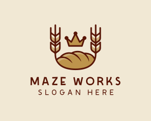 Wheat Bread Loaf  logo design