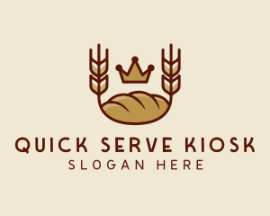 Wheat Bread Loaf  logo design