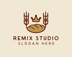 Wheat Bread Loaf  logo design